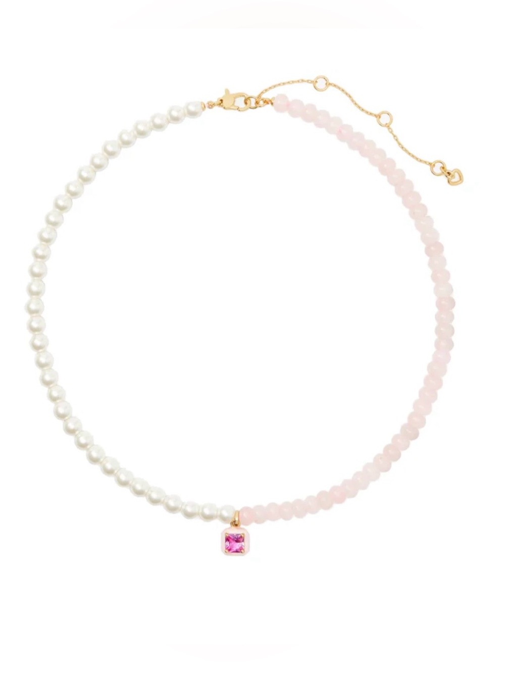 Kate Spade Brighten Up Beaded Necklace in Pink